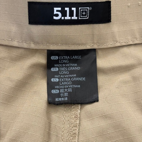 5.11 Tactical TDU‎ Pants Size XL Long Khaki Ripstop Operator Cargo - Picture 4 of 7
